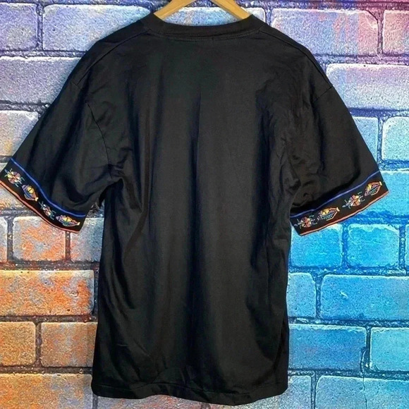 Vintage Option Graphic T-Shirt Fish  Black Medium - Picture 5 of 7